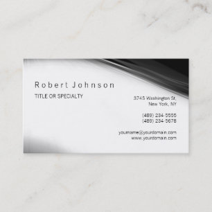 Carte de visite Motif noir blanc gris