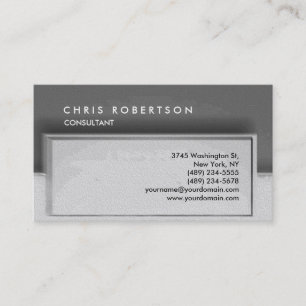 Carte de visite Motif noir blanc gris