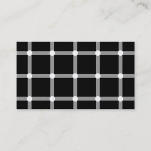 Carte De Visite Motif optique noir et blanc moderne