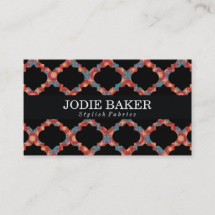 Carte De Visite Motif orange II   Coloré Chic