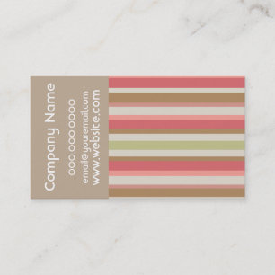 Carte De Visite Motif Paprika Stripes