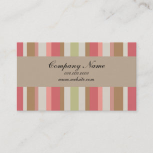 Carte De Visite Motif Paprika Stripes