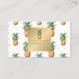 Carte De Visite Motif PixDezines Pineapples