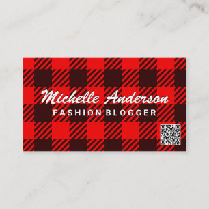 Carte De Visite Motif planifié   Code QR