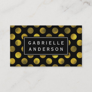 Carte De Visite Motif Polka Dot Élégant