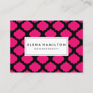 Carte De Visite Motif rose chaud