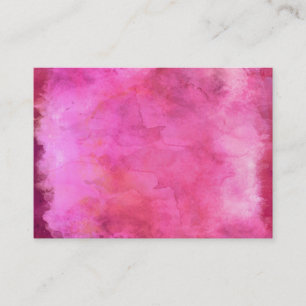Carte De Visite Motif rose de texture d'aquarelle de canneberge