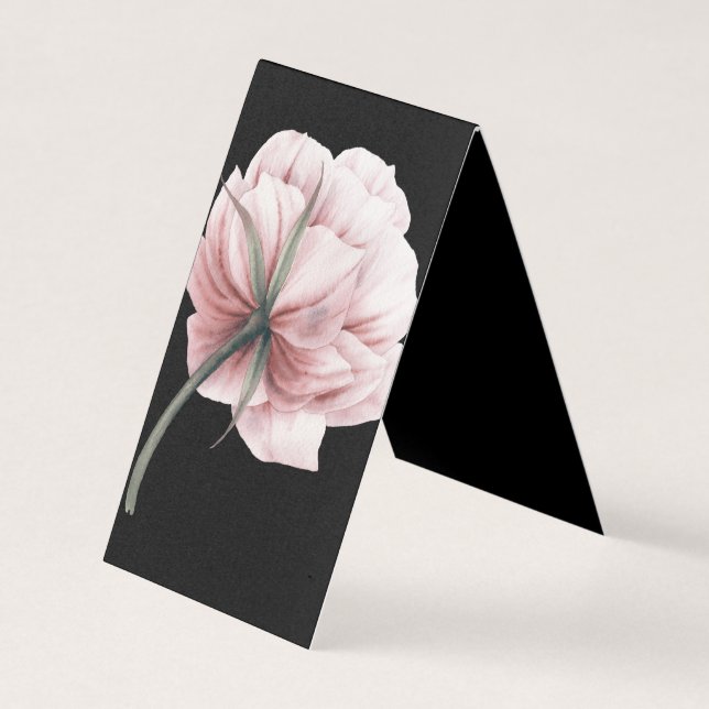 Carte De Visite Motif rose, fleur romantique, chic, adorable (Devant)