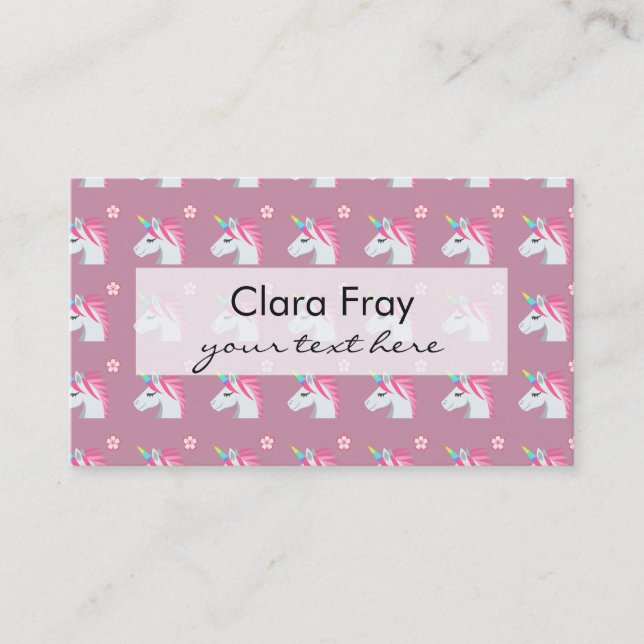 Carte De Visite Motif rose Girly mignon d'Emoji de fleur de (Devant)
