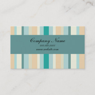Carte De Visite Motif Seashore Stripes