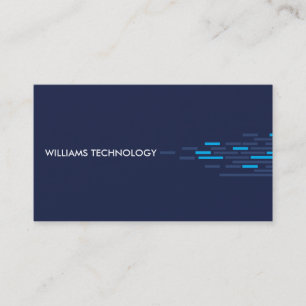 Carte De Visite Motif technique dans le bleu