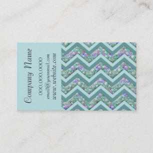 Carte de visite Motif tendance Chevron Zig Zag
