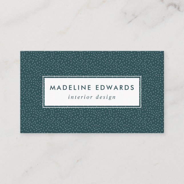 Carte de visite Motif tendance Ocean Turquoise Tin (Devant)