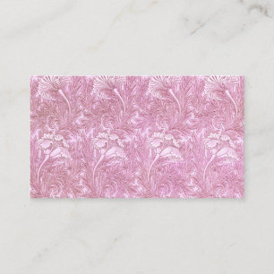 Carte De Visite Motif Tulip Rose Par William Morris