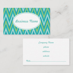Carte de visite Motif Turquoise