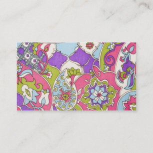 Carte De Visite Motif vintage de Paisley