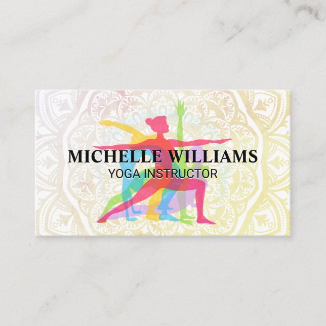 Carte De Visite Motif YogaMandala (Devant)