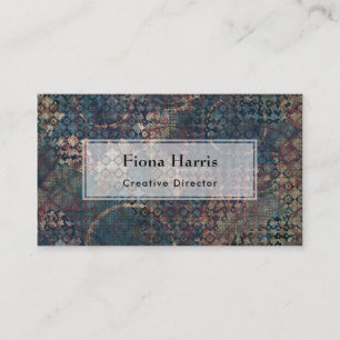 Carte De Visite Motifs grungy avec des patchwork de Textures