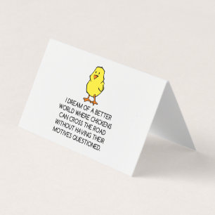 CARTE DE VISITE MOTIVATIONS DE POULET