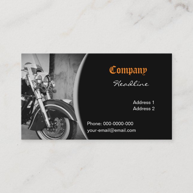 Carte De Visite Moto (Devant)