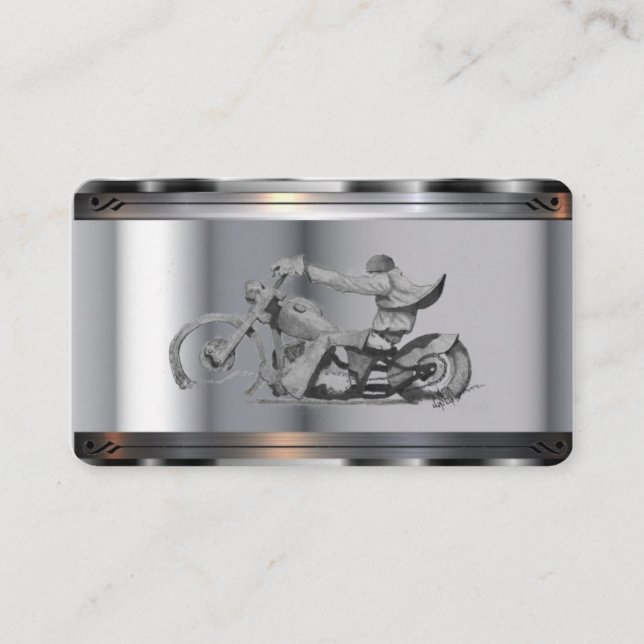 Carte De Visite Moto Modèle (Devant)