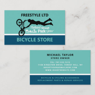 Carte De Visite Motocross, Magasin de vélo Freestyle