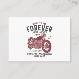 Carte De Visite motocyclette à deux roues