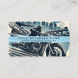 Carte De Visite Motocycliste moderne de motocross