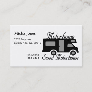 Carte De Visite Motorhome Motorhome doux rv