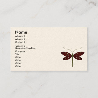 Carte De Visite mouche de dragon