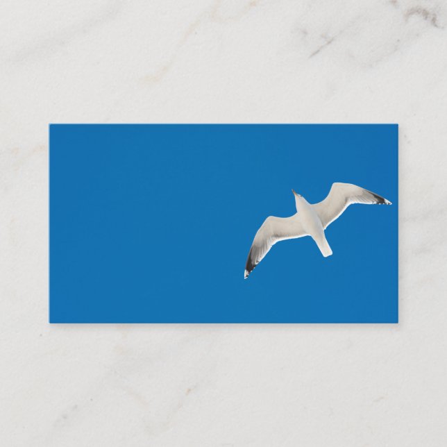 Carte De Visite Mouette volante (Devant)