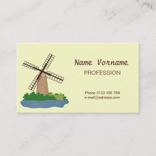 Carte De Visite Moulin à vent