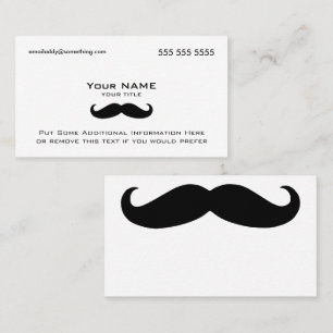 Carte De Visite Moustache moderne