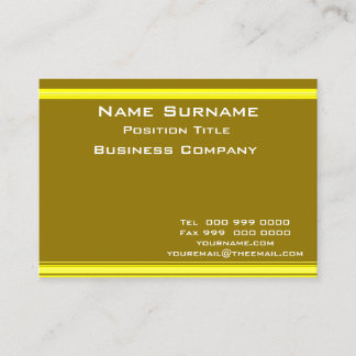 Carte de visite Moutarde