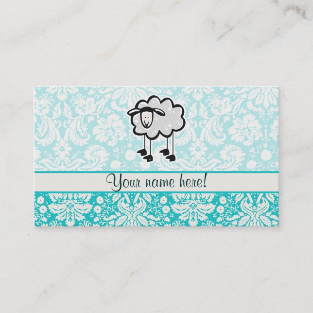 Carte De Visite Moutons ; Mignon (Devant)