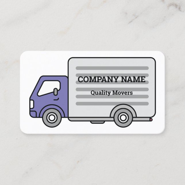 Carte De Visite Moving Company Transport (Devant)