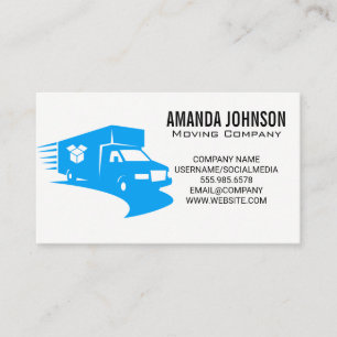 Carte De Visite Moving Van Service de camion
