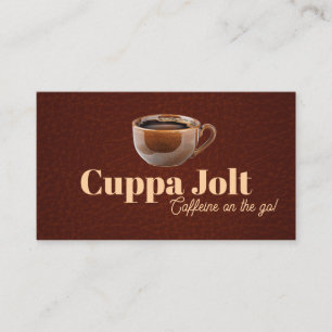 Carte De Visite Mug en céramique de café