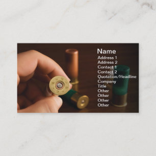 Carte De Visite Munitions de Huting