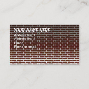 CARTE DE VISITE MUR DE BRIQUES #1
