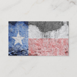 Carte De Visite mur de briques de drapeau du Texas