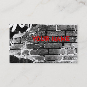 carte de visite mur en brique