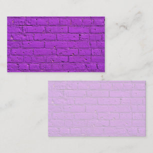 Carte De Visite Mur en brique violet peint