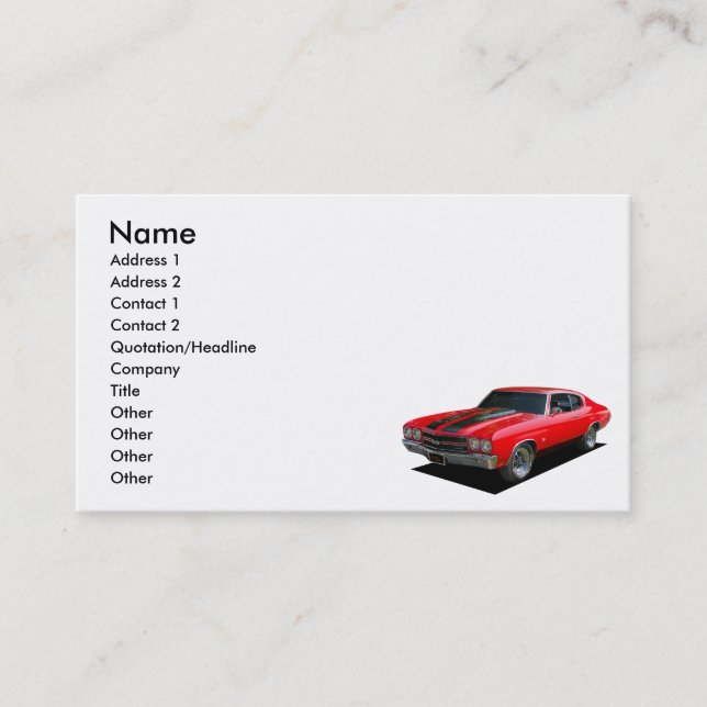 Carte De Visite Muscle (Devant)