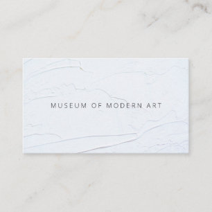Carte De Visite Musée minuscule Peinture blanche brossée