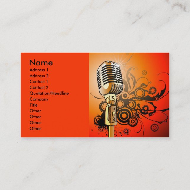 Carte De Visite music1 [Converti], Nom, Adresse 1, Adresse 2,... (Devant)