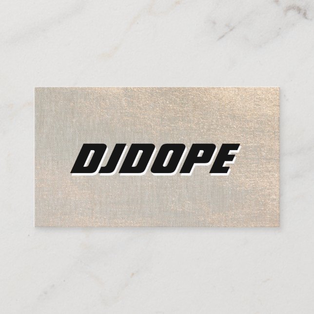 Carte De Visite Music Gold DJ (Devant)