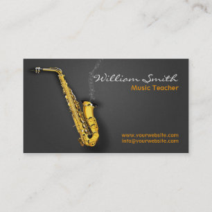Carte De Visite Music Teacher