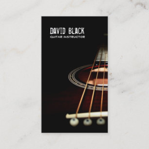 Carte de visite musical Guitar Instructeur