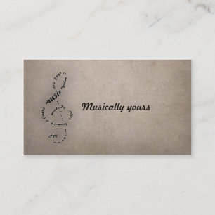 Carte De Visite musicalement vôtre